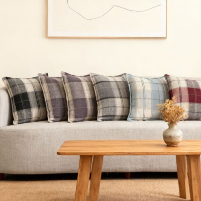 Bestselling Checkered Home Pillowcase - Cross-Border INS Nordic Style Sofa Cushion & Car Neck Pillow